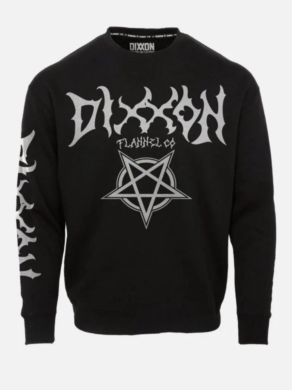 Dixxon Flannel Co Pentagram Sweatshirt Mens XL Black Biker Grunge Pullover Goth